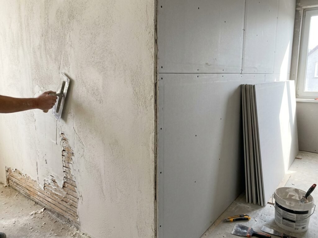 How Is Drywall Installed Compared to Plaster