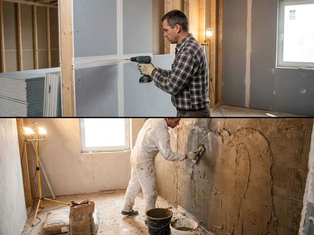 When Should You Choose Drywall vs. Plaster for Your Home
