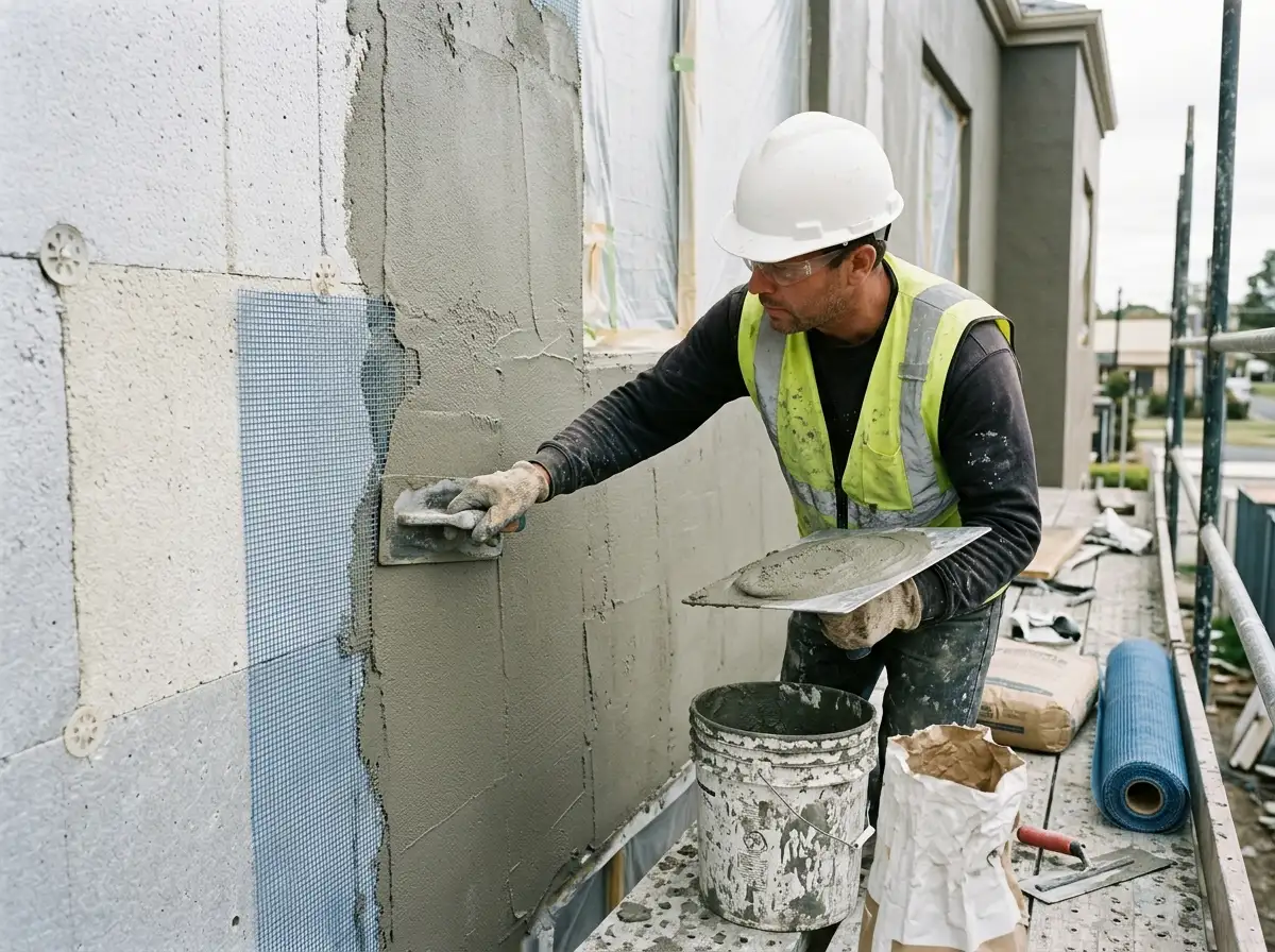 EIFS Installation for Arlington Retail Centers and Commercial Building Facades